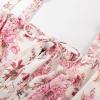 image:imageSCARLET DARKNESS Womens Floral Midi Dress Corset Sundresses 2026 Summer Spring Vacation Milkmaid DressesApricot Pink Floral