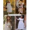 image:imageSCARLET DARKNESS Womens Floral Midi Dress Corset Sundresses 2026 Summer Spring Vacation Milkmaid DressesApricot Pink Floral