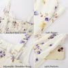 image:imageSCARLET DARKNESS Womens Floral Midi Dress Corset Sundresses 2026 Summer Spring Vacation Milkmaid DressesBeige Purple Floral
