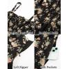 image:imageSCARLET DARKNESS Womens Floral Midi Dress Corset Sundresses 2026 Summer Spring Vacation Milkmaid DressesBlack Beige Floral