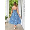 image:imageSCARLET DARKNESS Womens Floral Midi Dress Corset Sundresses 2026 Summer Spring Vacation Milkmaid DressesBlue White Floral
