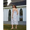 image:imageSCARLET DARKNESS Womens Floral Midi Dress Corset Sundresses 2026 Summer Spring Vacation Milkmaid DressesNavy White Floral