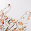 image:imageSCARLET DARKNESS Womens Floral Midi Dress Corset Sundresses 2026 Summer Spring Vacation Milkmaid DressesWhite Orange Floral