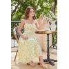 image:imageSCARLET DARKNESS Womens Floral Midi Dress Corset Sundresses 2026 Summer Spring Vacation Milkmaid DressesWhite Yellow Floral