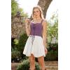 image:imageSCARLET DARKNESS Womens Overbust Corset Top Y2K Boned Laceup Renaissance Pirate Goth Bustier TopsPurple