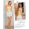 image:imageScarlet Darkness Corset Tops for Women Renaissance Floral Bustier Western Concert Going Out TopYellow