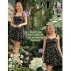 image:imageScarlet Darkness Floral Mini Dress for Women Teens Summer 2026 Fairy Corset Sundress Graduation DressesBlack Floral