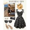 image:imageScarlet Darkness Floral Mini Dress for Women Teens Summer 2026 Fairy Corset Sundress Graduation DressesBlack Floral