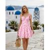 image:imageScarlet Darkness Floral Mini Dress for Women Teens Summer 2026 Fairy Corset Sundress Graduation DressesPink Flower