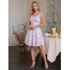 image:imageScarlet Darkness Floral Mini Dress for Women Teens Summer 2026 Fairy Corset Sundress Graduation DressesPurple Floral