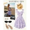 image:imageScarlet Darkness Floral Mini Dress for Women Teens Summer 2026 Fairy Corset Sundress Graduation DressesPurple Floral