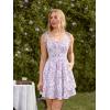 image:imageScarlet Darkness Floral Mini Dress for Women Teens Summer 2026 Fairy Corset Sundress Graduation DressesPurple Floral