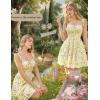 image:imageScarlet Darkness Floral Mini Dress for Women Teens Summer 2026 Fairy Corset Sundress Graduation DressesYellow Floral