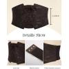image:imageScarlet Darkness Renaissance Corset Belt for Women Laceup Front Wide Waist Belt Goth Pirate Costume AccessoriesDark Brown