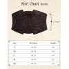 image:imageScarlet Darkness Renaissance Corset Belt for Women Laceup Front Wide Waist Belt Goth Pirate Costume AccessoriesDark Brown