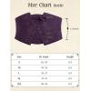image:imageScarlet Darkness Renaissance Corset Belt for Women Laceup Front Wide Waist Belt Goth Pirate Costume AccessoriesPurple