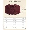 image:imageScarlet Darkness Renaissance Corset Belt for Women Laceup Front Wide Waist Belt Goth Pirate Costume AccessoriesWine Red