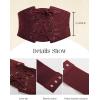 image:imageScarlet Darkness Renaissance Corset Belt for Women Laceup Front Wide Waist Belt Goth Pirate Costume AccessoriesWine Red