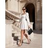 image:imageScarlet Darkness Renaissance Corset Dress Long Sleeve Mini Dresses for Women Fishbone Fall Wedding Guest Party DressWhite