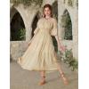 image:imageScarlet Darkness Renaissance Costume Women Maxi Tiered Long Dresses Cottagecore DressApricot