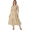 image:imageScarlet Darkness Renaissance Costume Women Maxi Tiered Long Dresses Cottagecore DressApricot