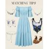 image:imageScarlet Darkness Renaissance Costume Women Maxi Tiered Long Dresses Cottagecore DressSky Blue