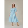 image:imageScarlet Darkness Renaissance Costume Women Maxi Tiered Long Dresses Cottagecore DressSky Blue