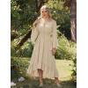 image:imageScarlet Darkness Renaissance Dress Women Off Shoulder Bell Sleeve Peasant Pirate DressApricot