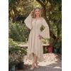 image:imageScarlet Darkness Renaissance Dress Women Off Shoulder Bell Sleeve Peasant Pirate DressBeige