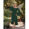 image:imageScarlet Darkness Renaissance Dress Women Off Shoulder Bell Sleeve Peasant Pirate DressGreen