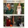 image:imageScarlet Darkness Renaissance Dress Women Off Shoulder Bell Sleeve Peasant Pirate DressGreen