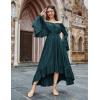 image:imageScarlet Darkness Renaissance Dress Women Off Shoulder Bell Sleeve Peasant Pirate DressPonderosa Green