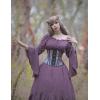 image:imageScarlet Darkness Renaissance Dress Women Off Shoulder Bell Sleeve Peasant Pirate DressPurple Sage