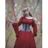 image:imageScarlet Darkness Renaissance Dress Women Off Shoulder Bell Sleeve Peasant Pirate DressRed