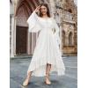 image:imageScarlet Darkness Renaissance Dress Women Off Shoulder Bell Sleeve Peasant Pirate DressWhite
