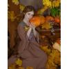 image:imageScarlet Darkness Renaissance Dress Women Off Shoulder Bell Sleeve Peasant Pirate DressWoodsmoke Brown