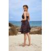 image:imageScarlet Darkness Women Corset Floral Dress Spaghetti Strap Mini Sundress for TeensBlack