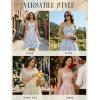 image:imageScarlet Darkness Women Corset Floral Dress Spaghetti Strap Mini Sundress for TeensBlue
