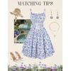 image:imageScarlet Darkness Women Corset Floral Dress Spaghetti Strap Mini Sundress for TeensBlue
