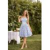 image:imageScarlet Darkness Women Corset Floral Dress Spaghetti Strap Mini Sundress for TeensBlue