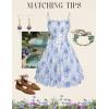 image:imageScarlet Darkness Women Corset Floral Dress Spaghetti Strap Mini Sundress for TeensBlue Floral