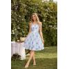 image:imageScarlet Darkness Women Corset Floral Dress Spaghetti Strap Mini Sundress for TeensBlue Floral