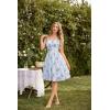image:imageScarlet Darkness Women Corset Floral Dress Spaghetti Strap Mini Sundress for TeensBlue Floral