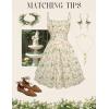 image:imageScarlet Darkness Women Corset Floral Dress Spaghetti Strap Mini Sundress for TeensGreen Floral