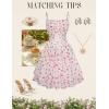 image:imageScarlet Darkness Women Corset Floral Dress Spaghetti Strap Mini Sundress for TeensPink Floral