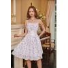 image:imageScarlet Darkness Women Corset Floral Dress Spaghetti Strap Mini Sundress for TeensPurple Floral
