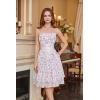 image:imageScarlet Darkness Women Corset Floral Dress Spaghetti Strap Mini Sundress for TeensPurple Floral