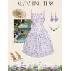 image:imageScarlet Darkness Women Corset Floral Dress Spaghetti Strap Mini Sundress for TeensPurple Floral