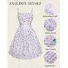 image:imageScarlet Darkness Women Corset Floral Dress Spaghetti Strap Mini Sundress for TeensPurple Floral