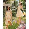 image:imageScarlet Darkness Women Corset Floral Dress Spaghetti Strap Mini Sundress for TeensYellow Floral
